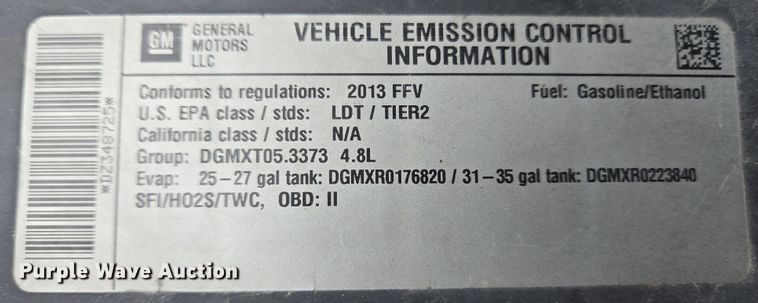 image for item EC4010 2013 Chevrolet Silverado 1500 pickup truck