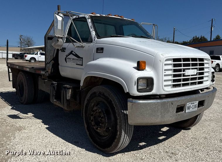 image for item ED5523 1998 Chevrolet C6500 flatbed truck