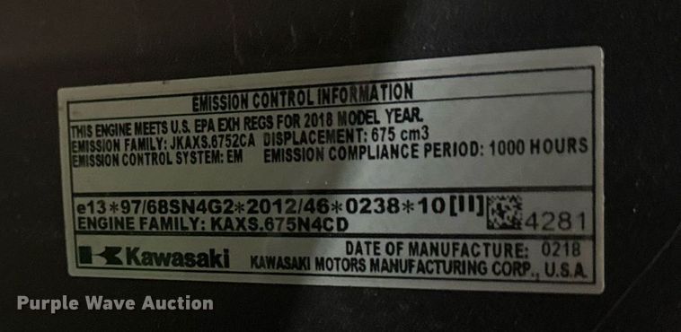 image for item EG2256 2018 John Deere Gator utility vehicle