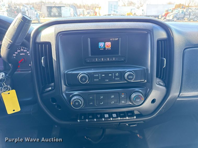 image for item EG2552 2019 Chevrolet Silverado 5500HD Crew Cab flatbed truck