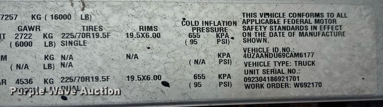 image for item EG2558 2009 Freightliner MT 45 delivery truck