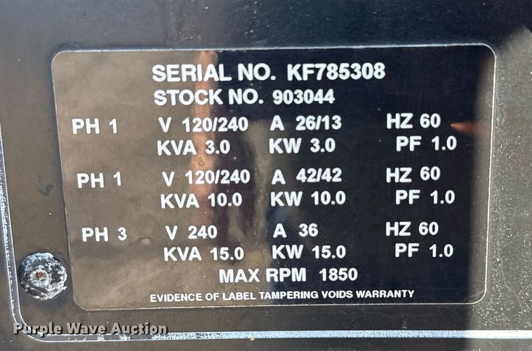 image for item EG2573 Miller Air Pak welder/generator