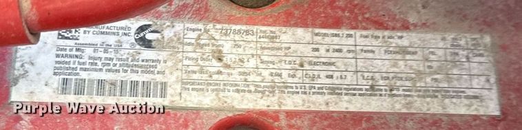 image for item EG2586 2015 Ford F750 Super Duty box truck