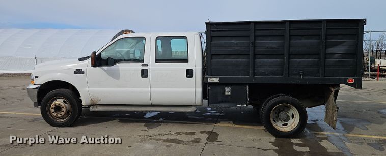 image for item EI8853 2004 Ford F550 Super Duty dump flatbed truck
