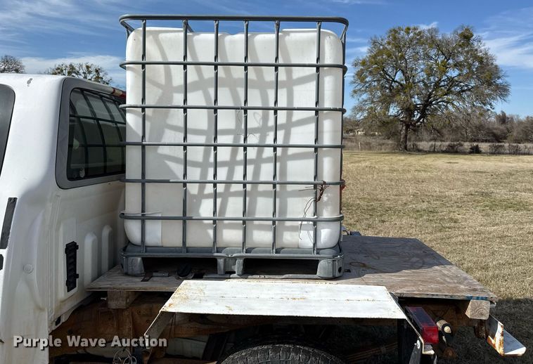 image for item EJ3482 1998 Ford F150 SuperCab flatbed pickup truck 