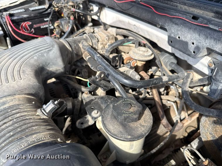 image for item EJ3482 1998 Ford F150 SuperCab flatbed pickup truck 