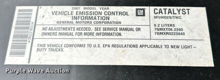 image for item EK2624 2007 Cadillac Escalade ESV SUV