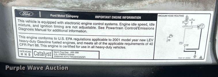 image for item EK2688 2001 Ford E350 Super Duty XLT van