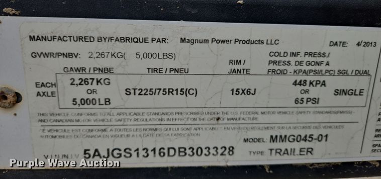 image for item EO0609 Magnum MMG45 generator