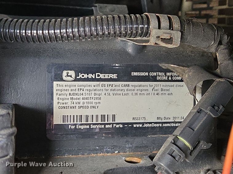 image for item EO0611 2011 Doosan G70WJD-2A-T3 generator