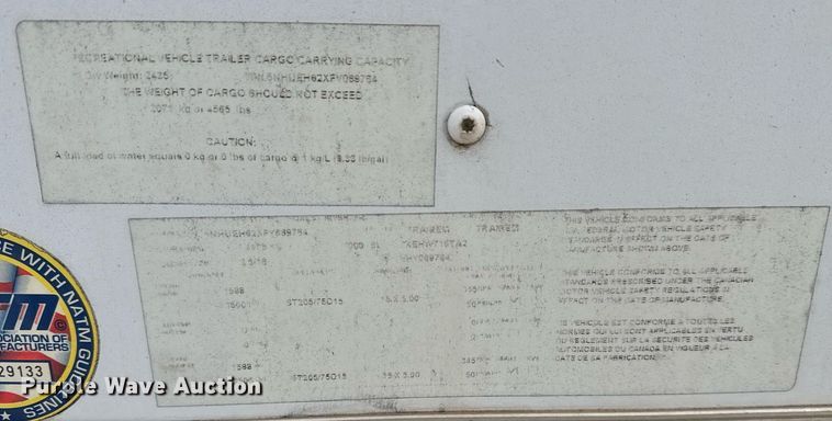 image for item EQ1029 2015 Forest enclosed cargo trailer