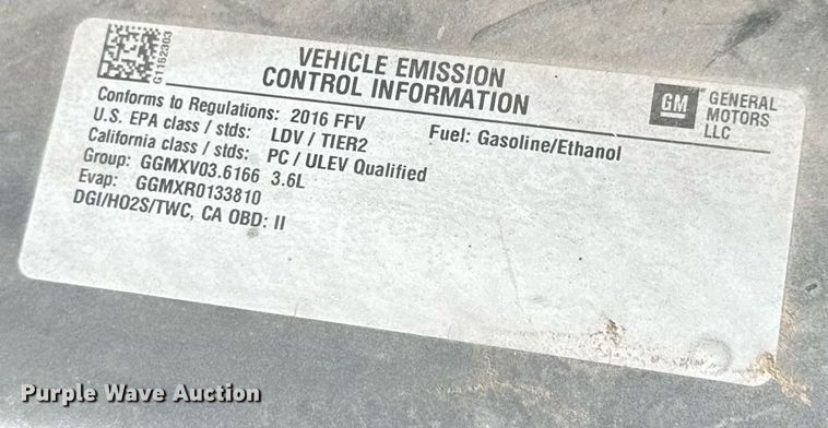 image for item EQ1070 2016 Chevrolet Impala 