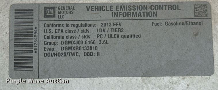 image for item EQ1073 2013 Chevrolet Impala 