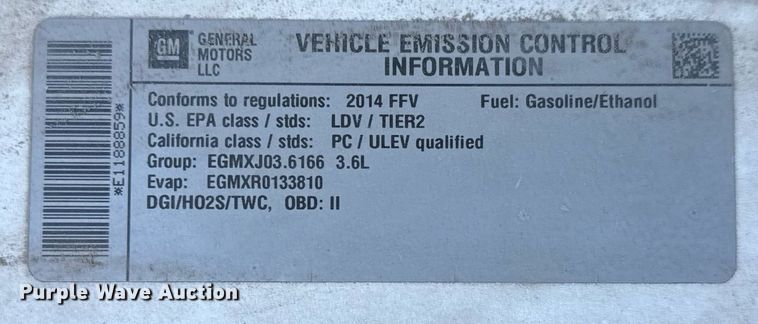 image for item EQ1076 2014 Chevrolet Impala 