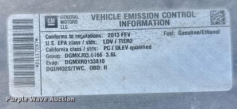 image for item EQ1078 2013 Chevrolet Impala 