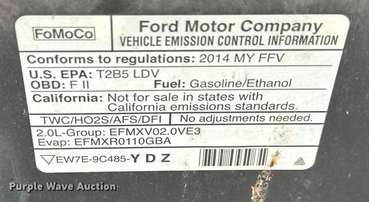 image for item EQ1080 2014 Ford Focus SE 