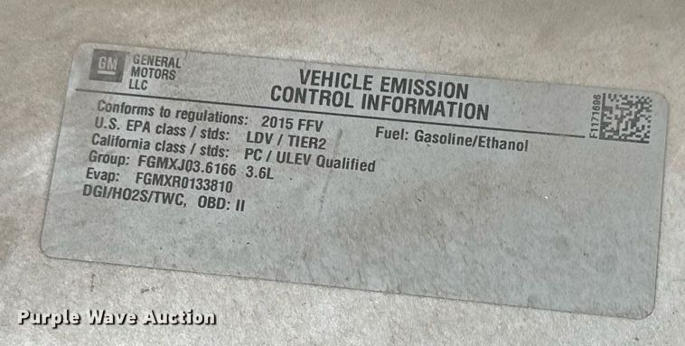 image for item EQ1081 2015 Chevrolet Impala LS 