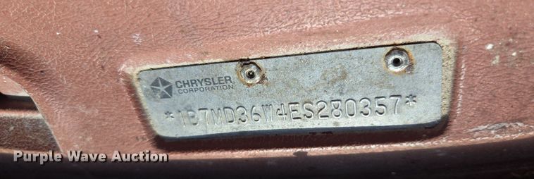 image for item EQ3994 1984 Dodge Ram 350 Royal SE Crew Cab pickup truck