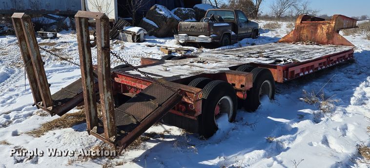 image for item EQ6551 1953 lowboy equipment trailer
