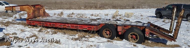 image for item EQ6551 1953 lowboy equipment trailer