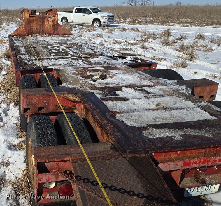 image for item EQ6551 1953 lowboy equipment trailer