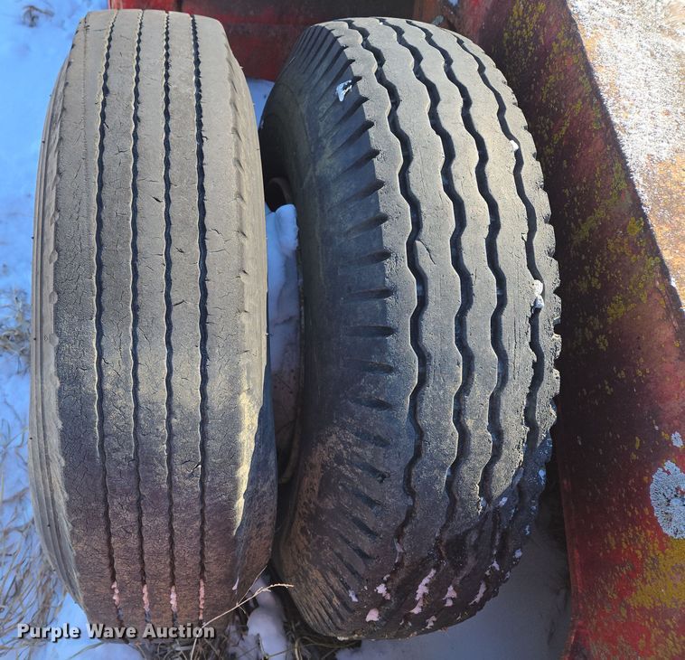 image for item EQ6551 1953 lowboy equipment trailer