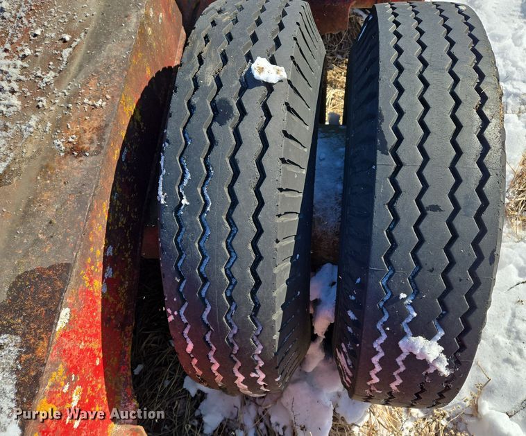 image for item EQ6551 1953 lowboy equipment trailer