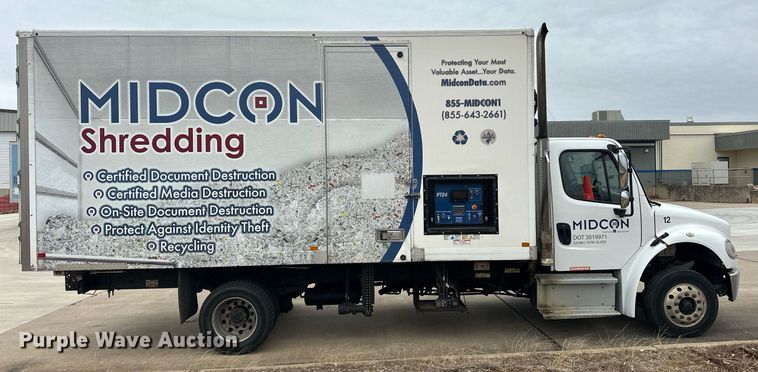 image for item ER4989 2019 Freightliner M2 paper shredder truck