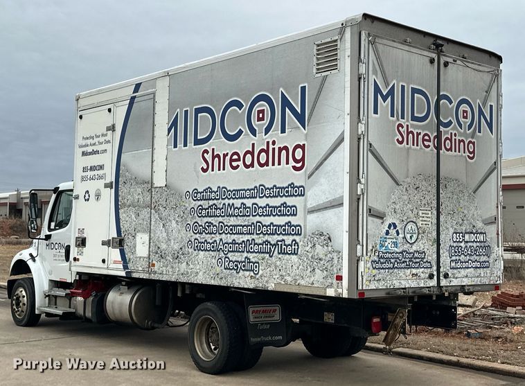 image for item ER4989 2019 Freightliner M2 paper shredder truck