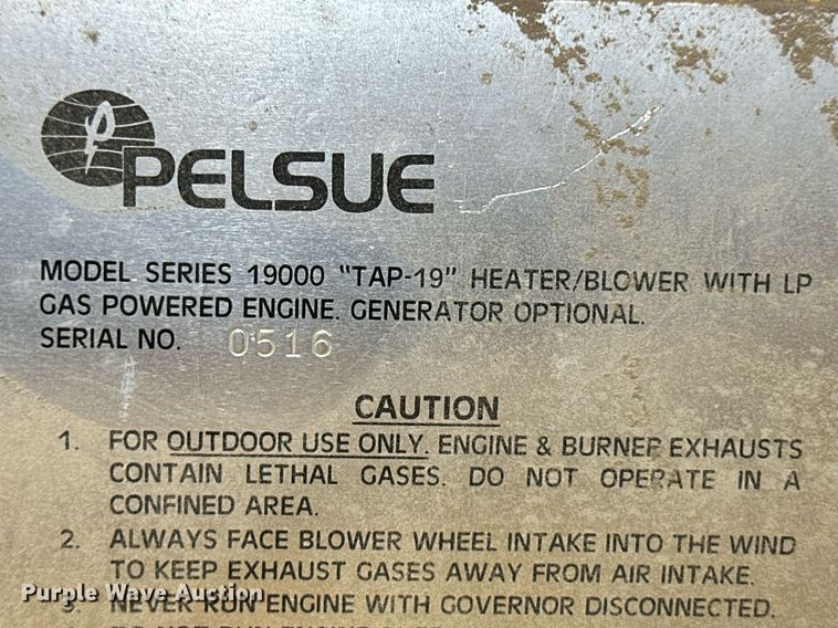 image for item ER8799 (2) Pelsue Series 19000 heater