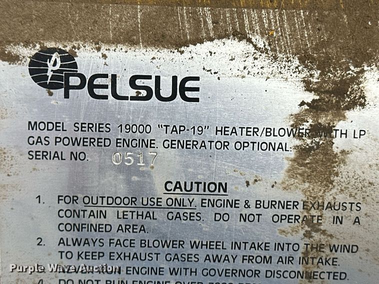 image for item ER8799 (2) Pelsue Series 19000 heater