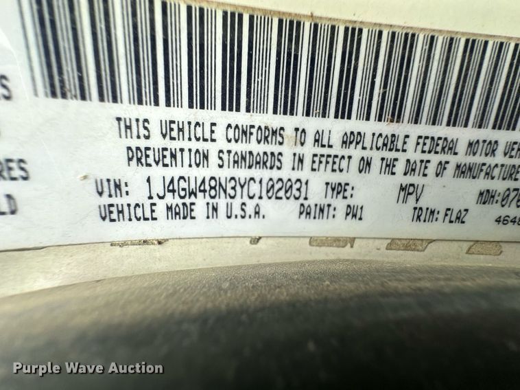 image for item ER8807 2000 Jeep Grand Cherokee Laredo SUV