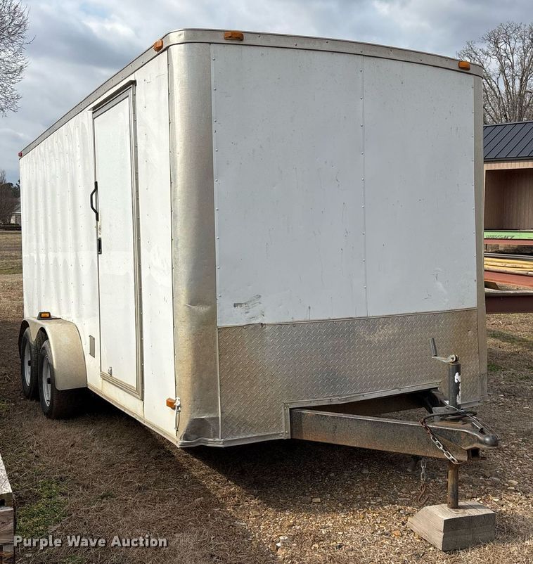 image for item EY9993 2014 Covered Wagon CW7X16TA2 enclosed cargo trailer