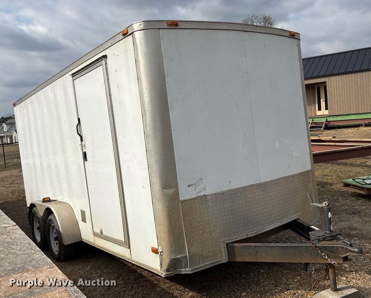 image for item EY9993 2014 Covered Wagon CW7X16TA2 enclosed cargo trailer