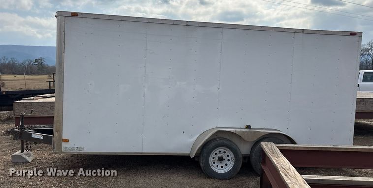 image for item EY9993 2014 Covered Wagon CW7X16TA2 enclosed cargo trailer
