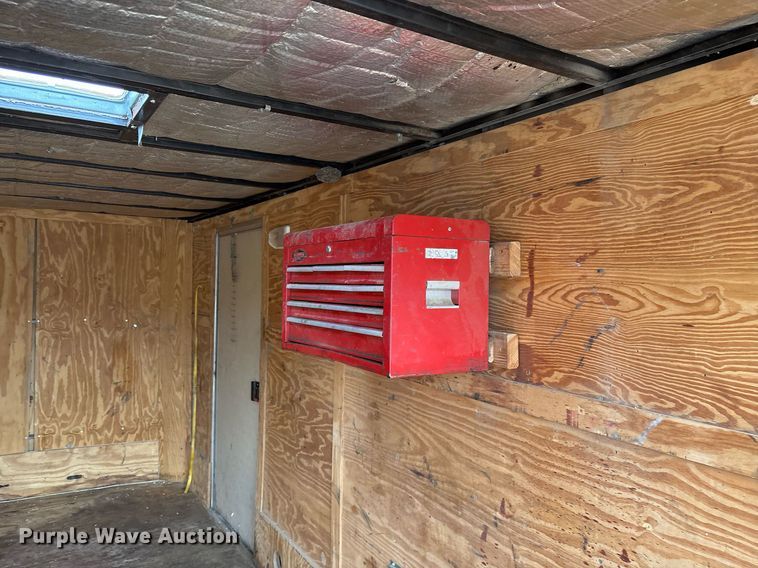 image for item EY9993 2014 Covered Wagon CW7X16TA2 enclosed cargo trailer