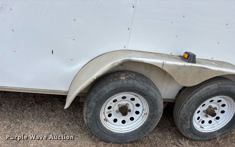 image for item EY9993 2014 Covered Wagon CW7X16TA2 enclosed cargo trailer