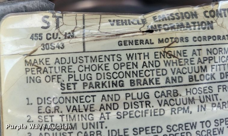 image for item JO9469 1975 Oldsmobile  Delta 88 Royale convertible 