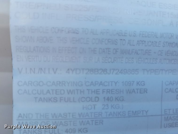 image for item NB9839 2018 Keystone Hideout 28BHS camper