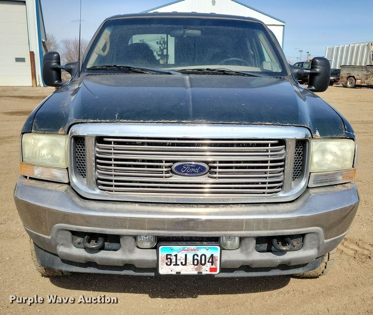 image for item NB9874 2002 Ford F250 Super Duty Crew Cab pickup truck