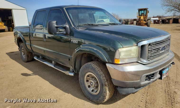 image for item NB9874 2002 Ford F250 Super Duty Crew Cab pickup truck