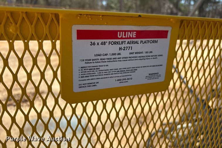 image for item OB9408 Uline H-2771 forklift aerial platform