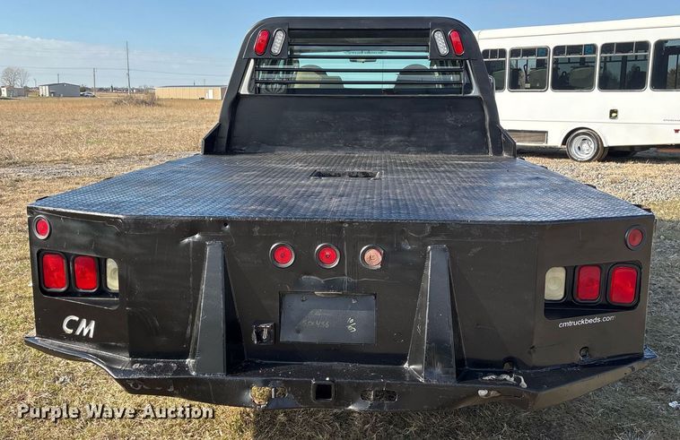 image for item OK9513 2008 Ford F450 Super Duty Crew Cab flatbed truck