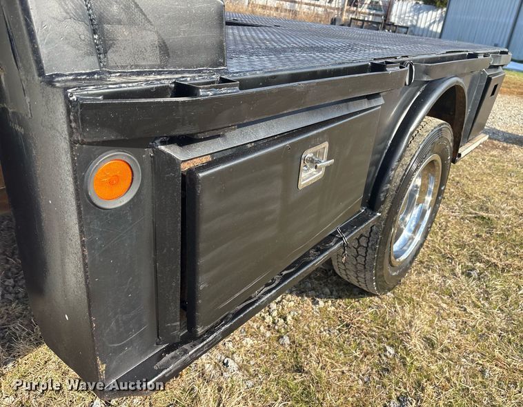 image for item OK9513 2008 Ford F450 Super Duty Crew Cab flatbed truck