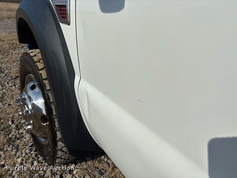 image for item OK9513 2008 Ford F450 Super Duty Crew Cab flatbed truck