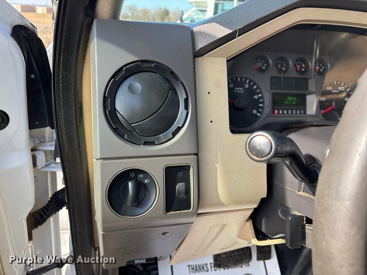 image for item OK9513 2008 Ford F450 Super Duty Crew Cab flatbed truck