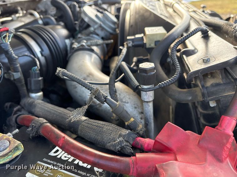 image for item OK9513 2008 Ford F450 Super Duty Crew Cab flatbed truck