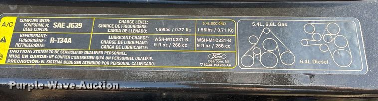 image for item OK9513 2008 Ford F450 Super Duty Crew Cab flatbed truck