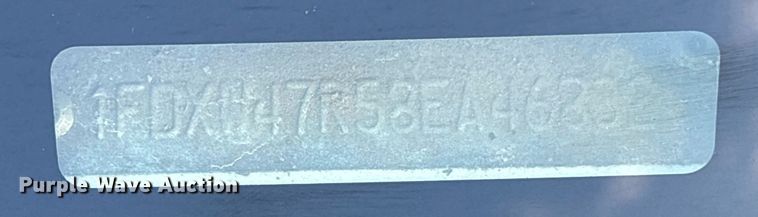 image for item OK9513 2008 Ford F450 Super Duty Crew Cab flatbed truck