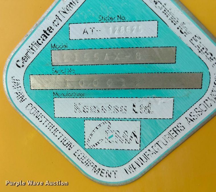 image for item DH8644 2015 Komatsu D155AX-8 dozer